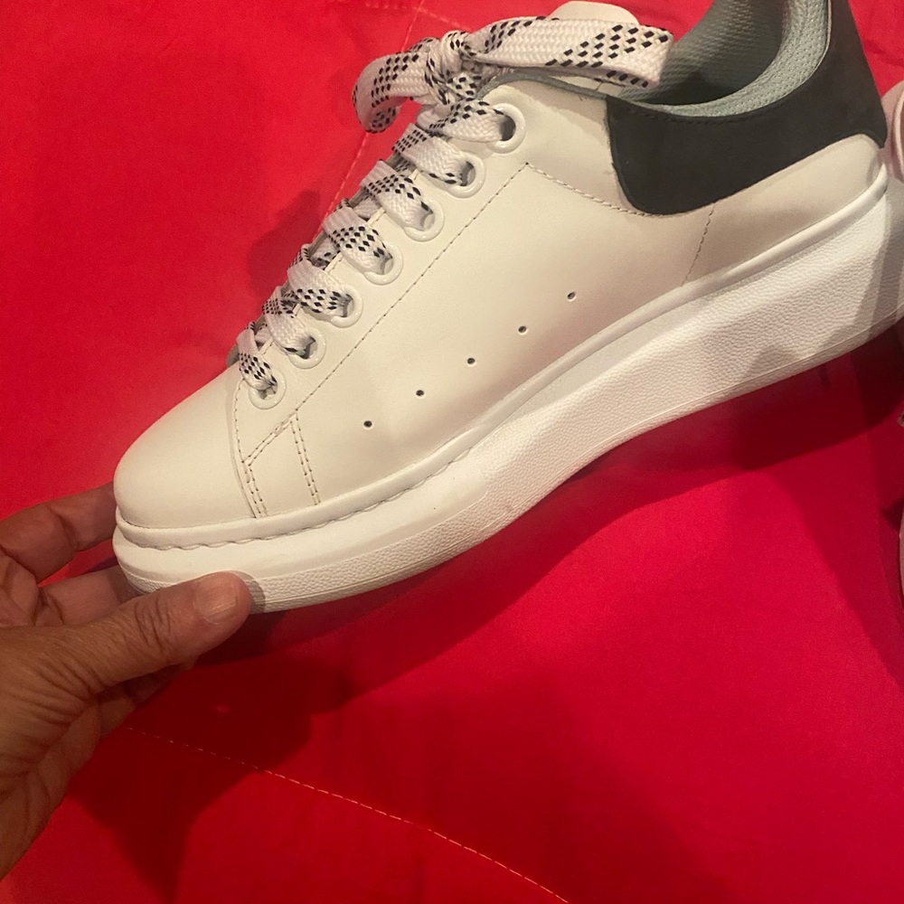 Alexander McQueen White Oversized Sneakers - Picture 7 of 9
